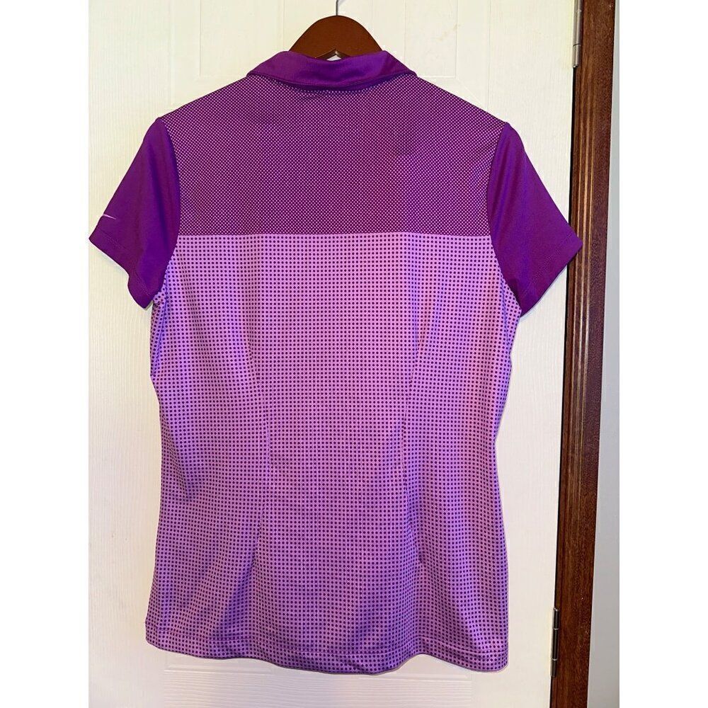 Nike Golf‎ Tour Performance Dri-Fit Purple Polo Top Size Large - Picture 2 of 12